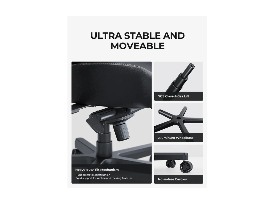 AndaSeat Kaiser 3 XL Gaming Chair - PVC Leather, 4D Armrests, Black AndaSeat Kaiser 3 XL Gaming Chair - PVC Leather, 4D Armrests, Black